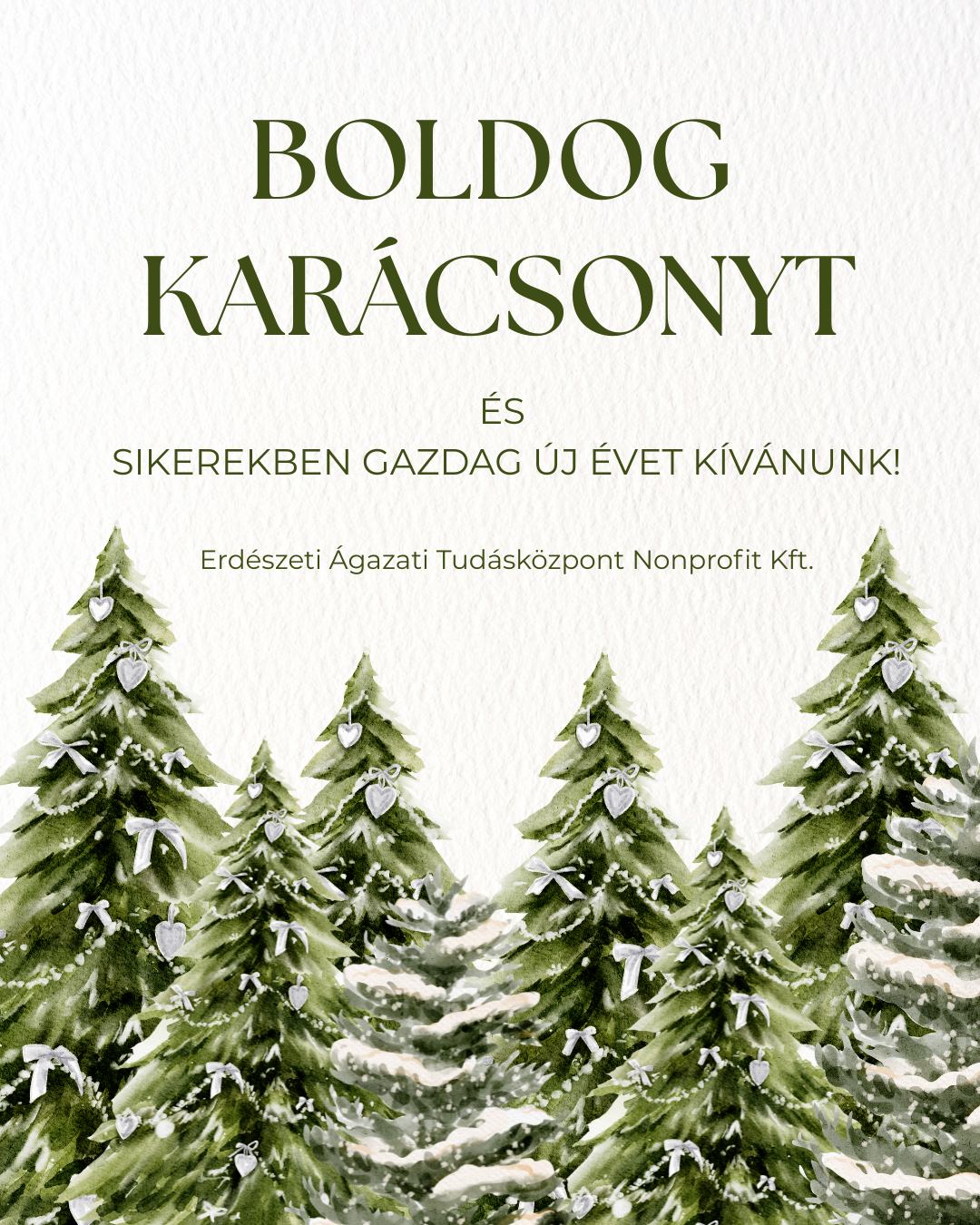 Karácsonyi köszöntő – Erdészeti Ágazati Tudásközpont